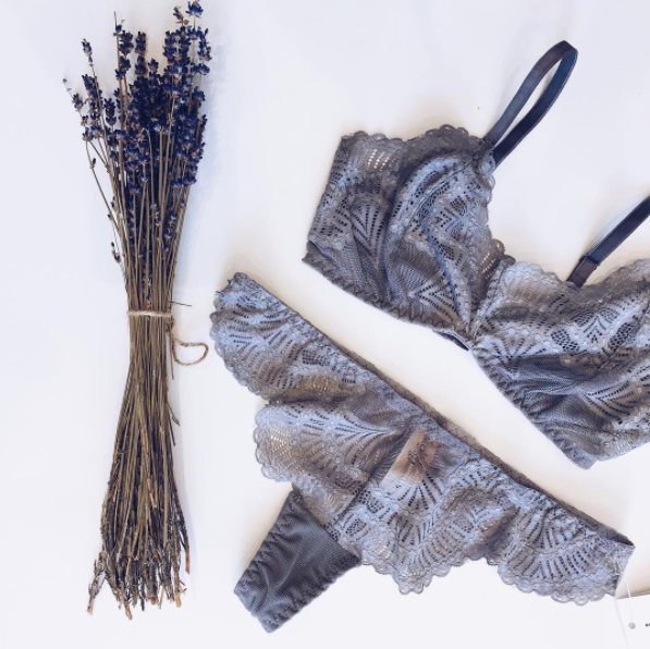 Sara Bralette Smokey Grey