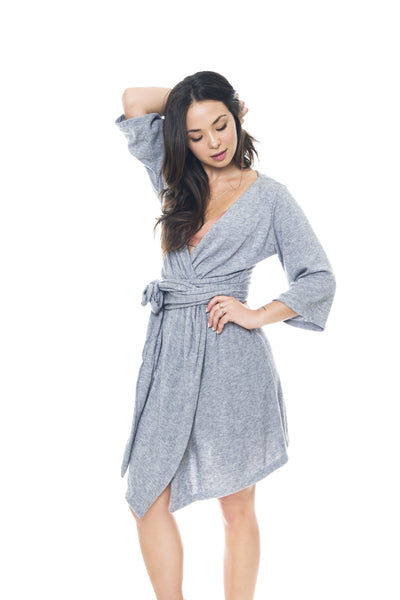 Hana Kimono Teal Grey