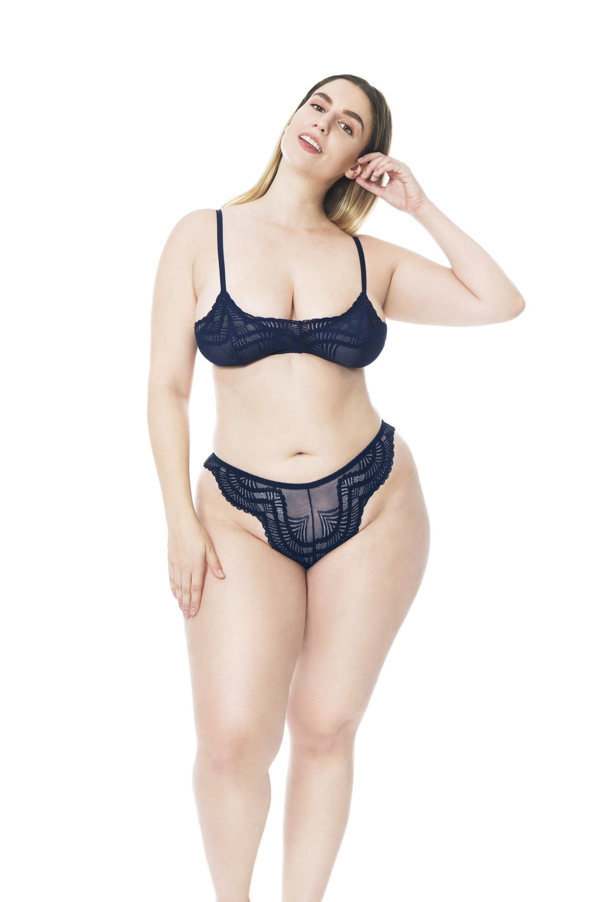 Sara Bralette Midnight Blue